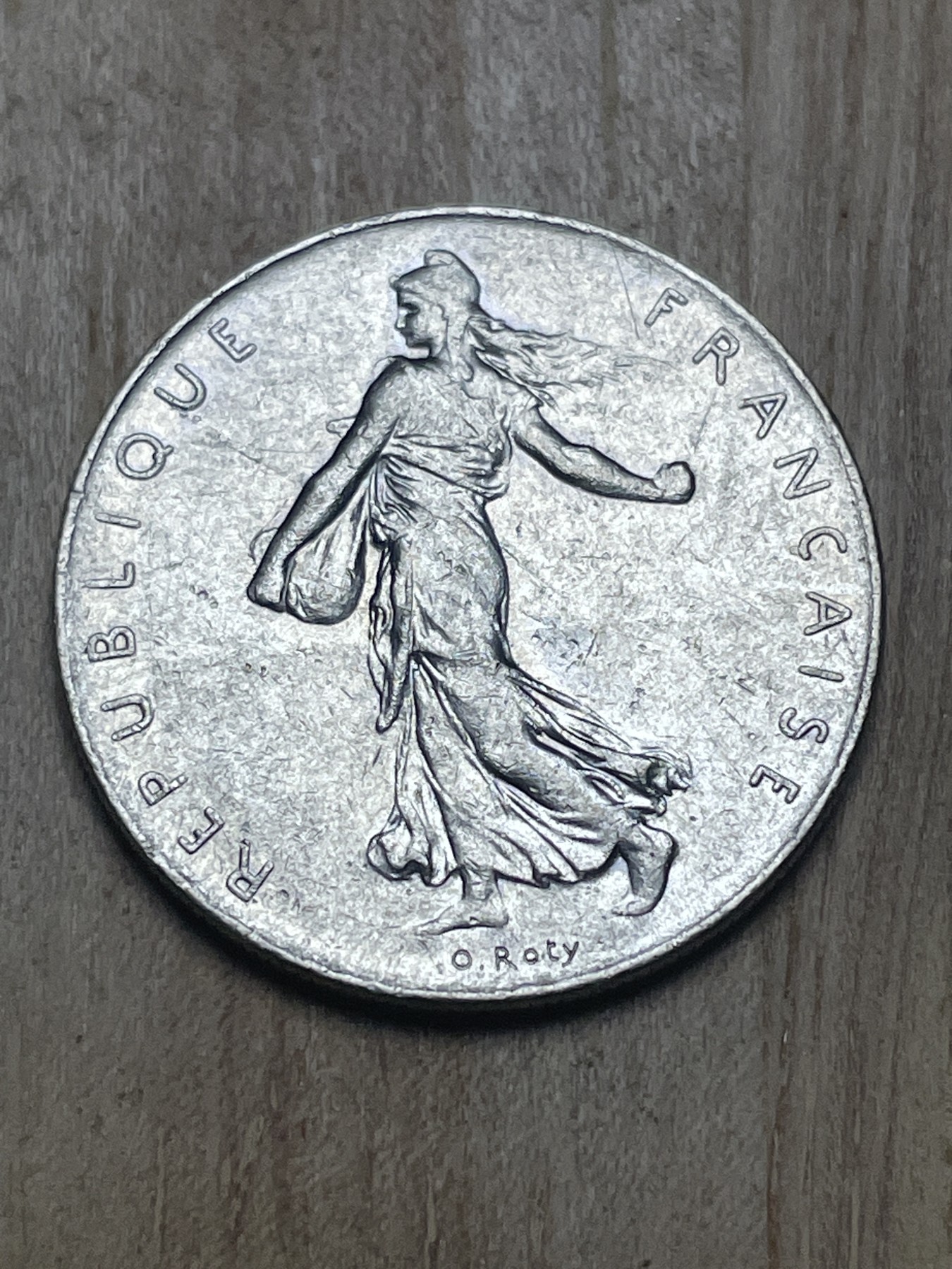 神仙姐姐散币专场第四期（无佣金，预留一期） 1977年法国播种女神1法郎