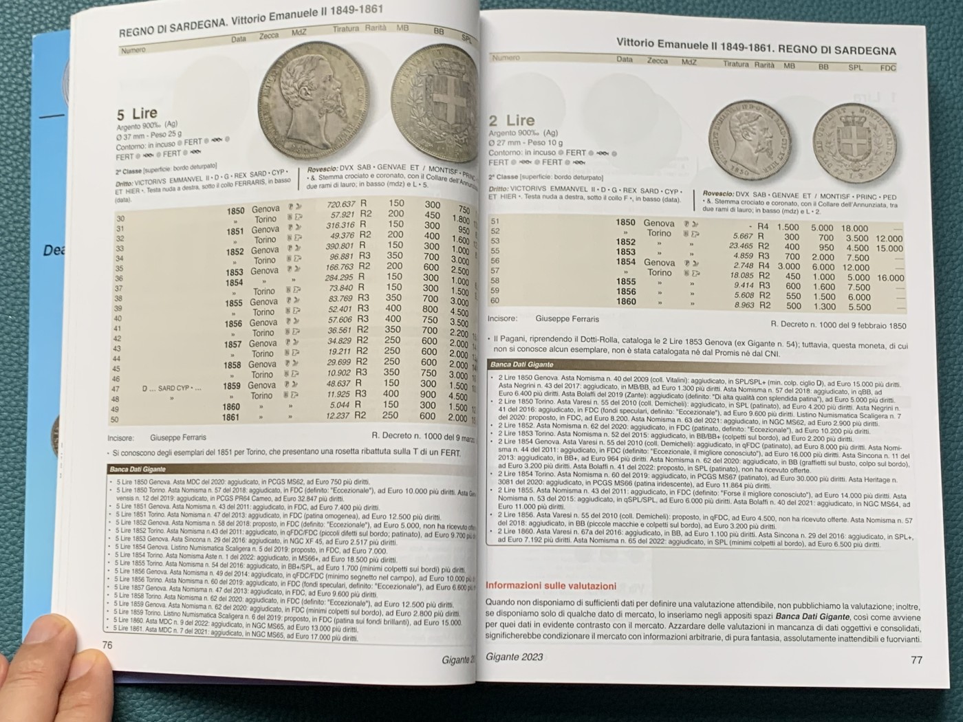 《竞宝斋》第209场-周日，周一 2场 (全场包邮) 意大利GIGANTE目录2023年新版本，意系钱币玩家必备之宝典，内容非常丰富参考价值极高