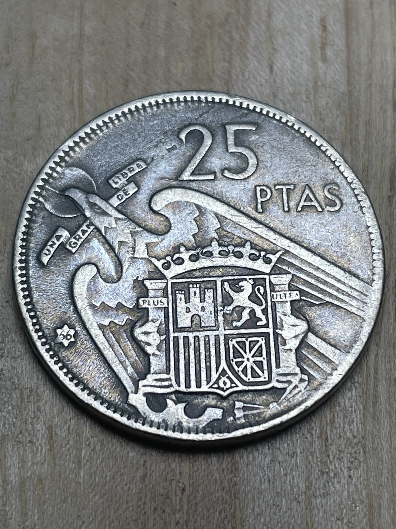 神仙姐姐散币专场第四期（无佣金，预留一期） 1957年西班牙25比塞塔