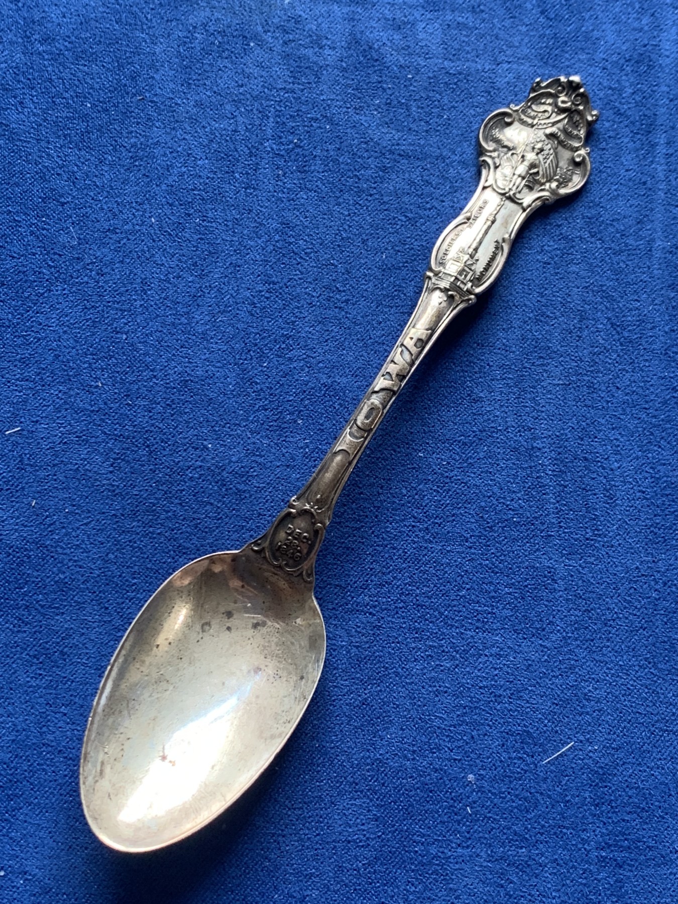 《竞宝斋》第209场-周日，周一 2场 (全场包邮) 1846美国银勺 13.7cm 16.1g