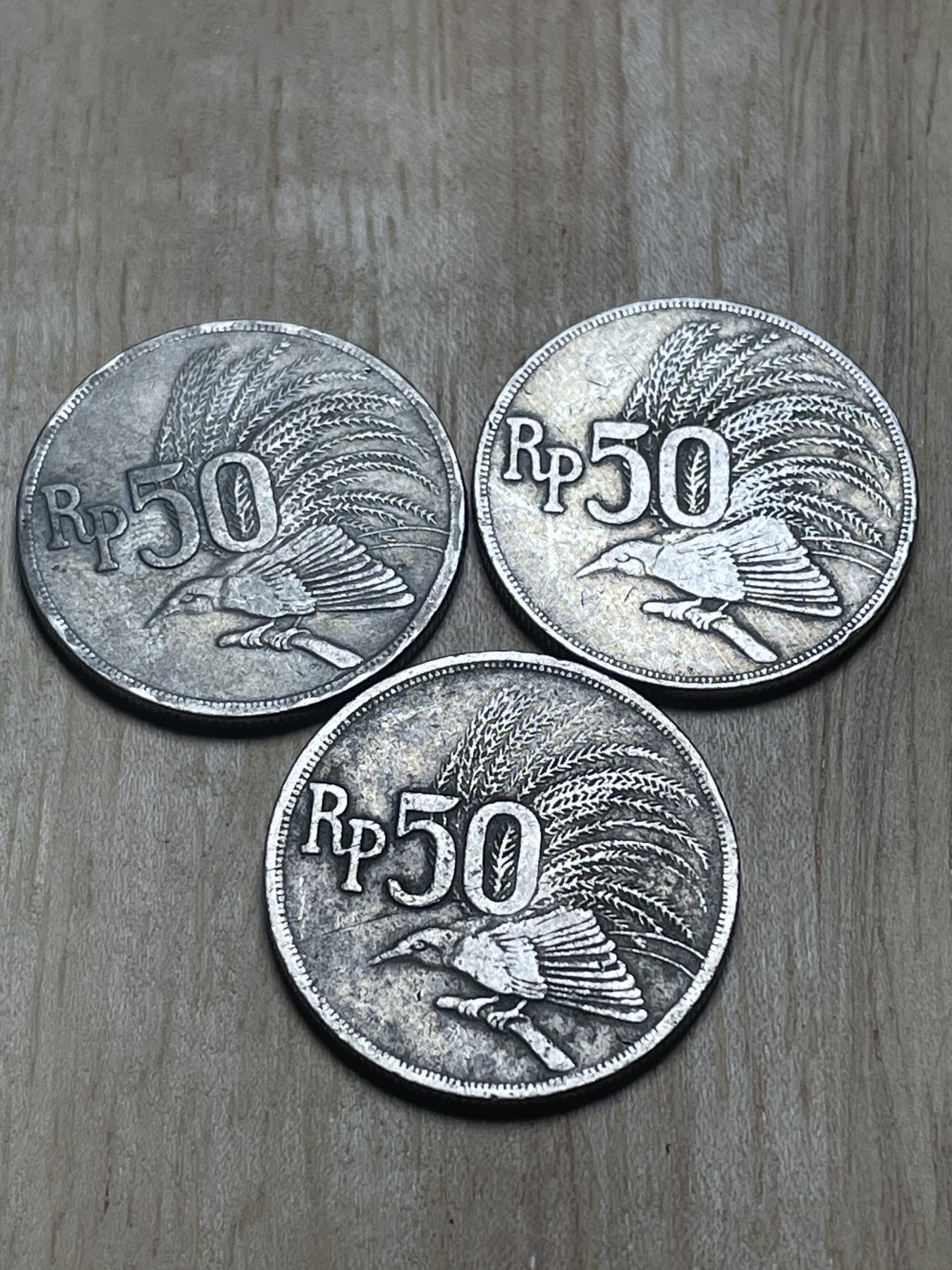 神仙姐姐散币专场第四期（无佣金，预留一期） 印度尼西亚50卢比3个1971年