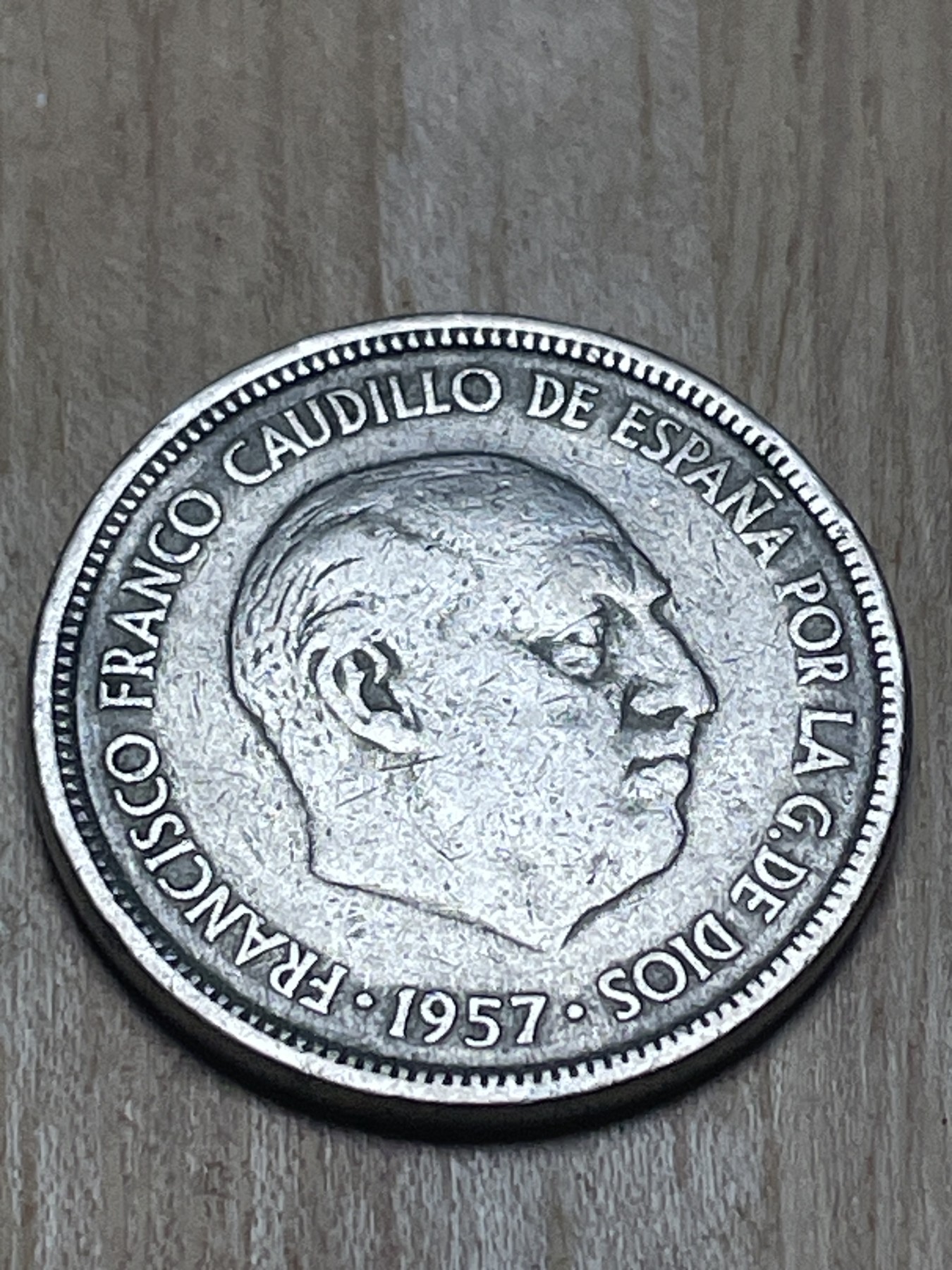 神仙姐姐散币专场第四期（无佣金，预留一期） 1957年西班牙5比塞塔