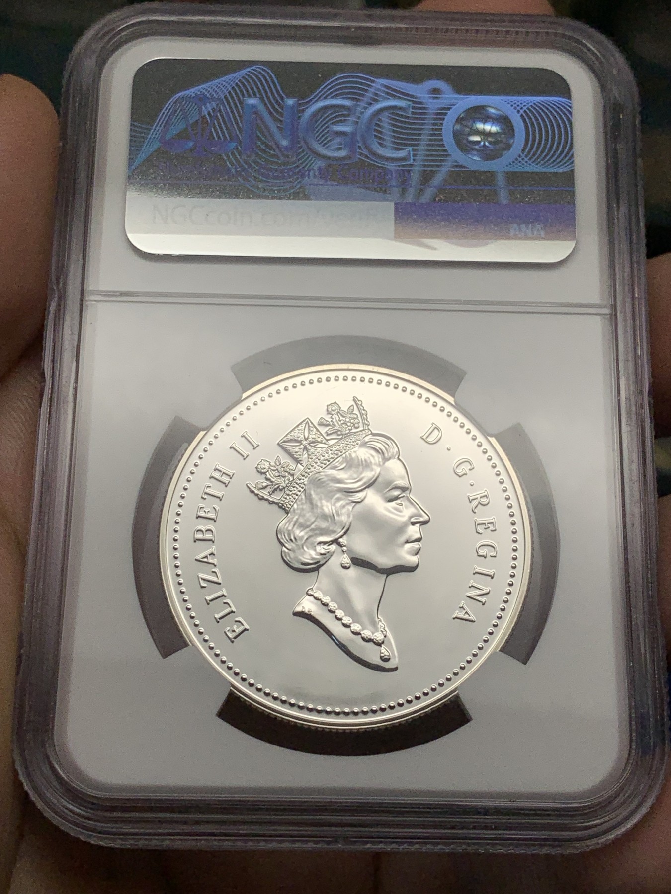 《竞宝斋》第209场-周日，周一 2场 (全场包邮) NGC MS69 DPL 加拿大1990年探险1元银币