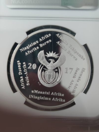 燕姐换藏第63拍 南非2017年心脏移植银币克劳斯获奖币