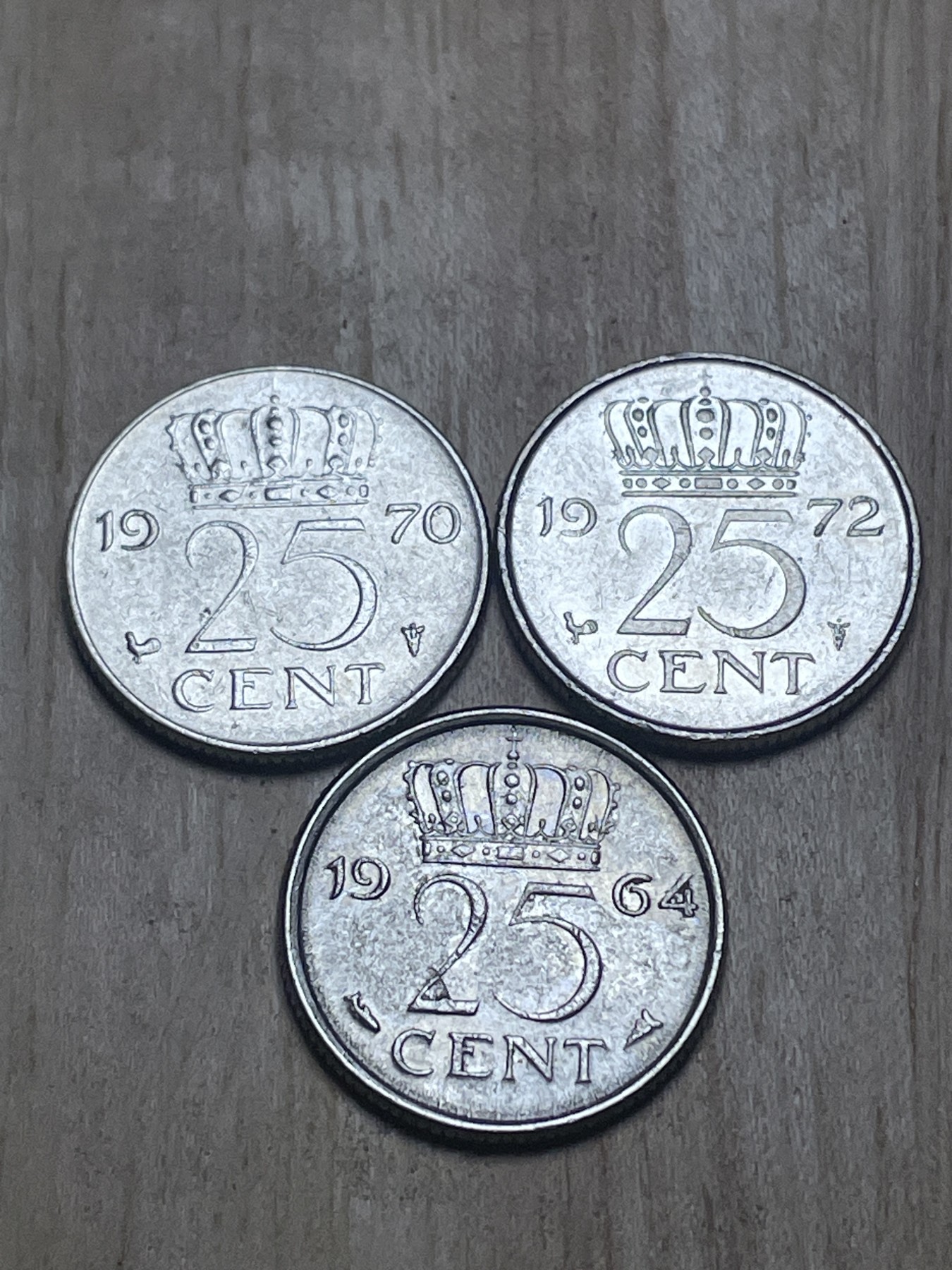 神仙姐姐散币专场第四期（无佣金，预留一期） 老版荷兰女王皇冠25分一组