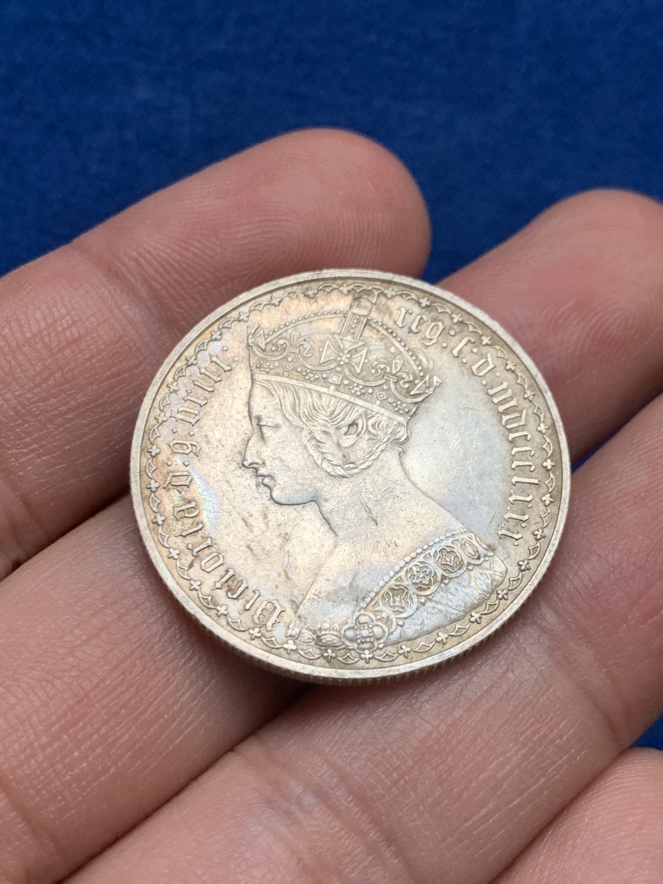 《竞宝斋》第209场-周日，周一 2场 (全场包邮) 1880年哥特弗洛林银币，细节非常好