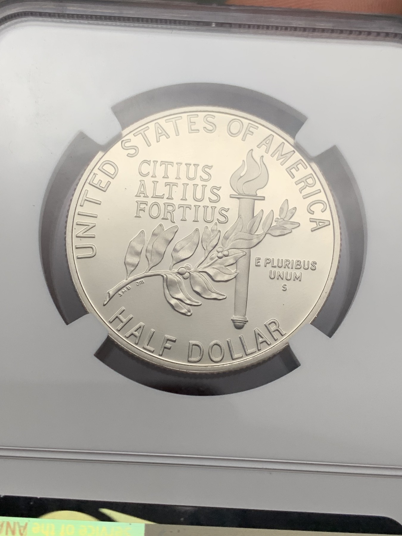 《竞宝斋》第209场-周日，周一 2场 (全场包邮) NGC PF69UC 美国1992年奥运半美元