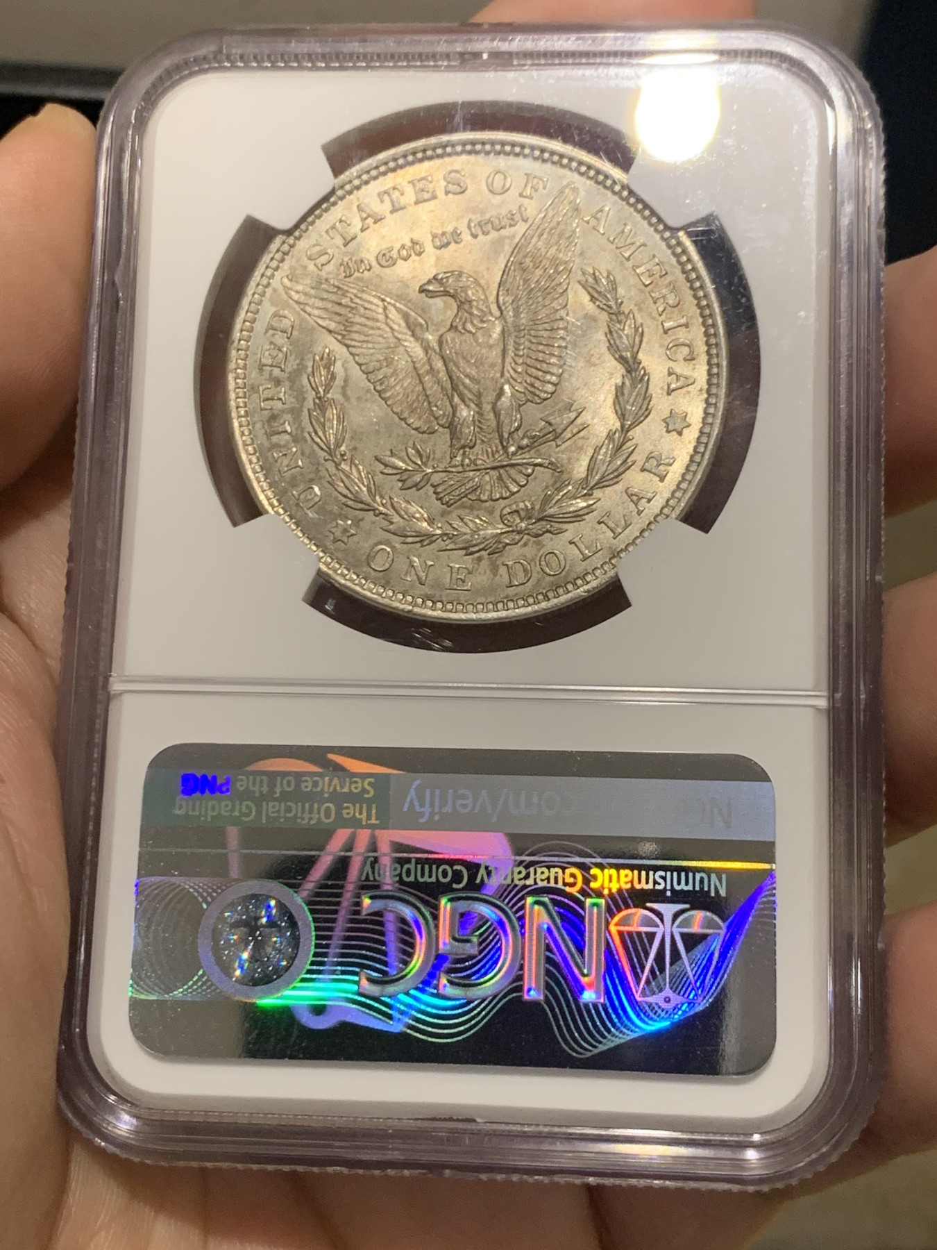 《竞宝斋》第209场-周日，周一 2场 (全场包邮) NGC MS65 美国1921年摩根1元银币，65分是分水岭，出65非常不容易。