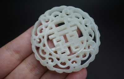 玉石翡翠玛瑙｜拍卖专场 苏工白玉玉佩挂件｜尺寸详见图九