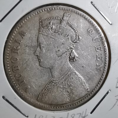 沼泽如烟--第149场 - 英属印度1862年1卢比银币