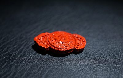 手串木器杂件｜拍卖专场 朱砂九宫牌挂件｜3.9*2.3*0.6cm