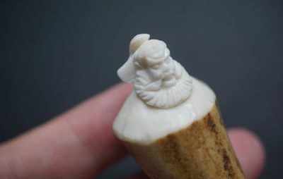 手串木器杂件｜拍卖专场 家养鹿角钟馗挂件｜尺寸详见图九