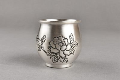 银器专场（下） - 花卉纹银杯