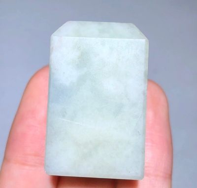 玉石翡翠玛瑙｜拍卖专场 青白玉老玉印章料｜尺寸详见图八图九