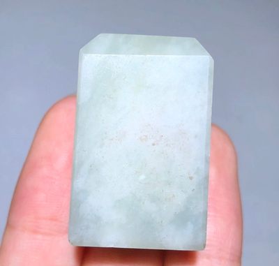 玉石翡翠玛瑙｜拍卖专场 青白玉老玉印章料｜尺寸详见图八图九