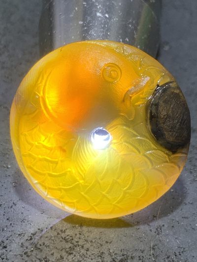 精美亚光高玉化原皮冻料天眼纹战国红玛瑙手工雕刻富贵有余平安扣一个 精美亚光高玉化原皮冻料天眼纹战国红玛瑙手工雕刻富贵有余平安扣一个