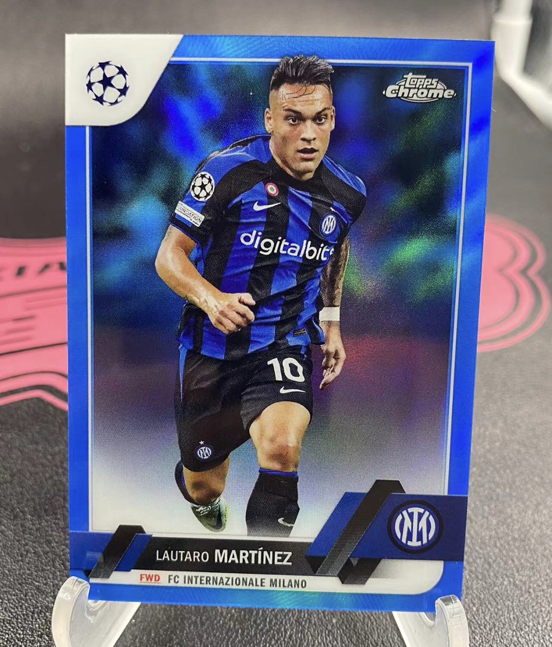 Topps球星卡 2023 Topps Chrome Lautaro Martínez 欧冠 150编 折射 蓝折 国际米兰 国米 劳塔罗 马丁内斯