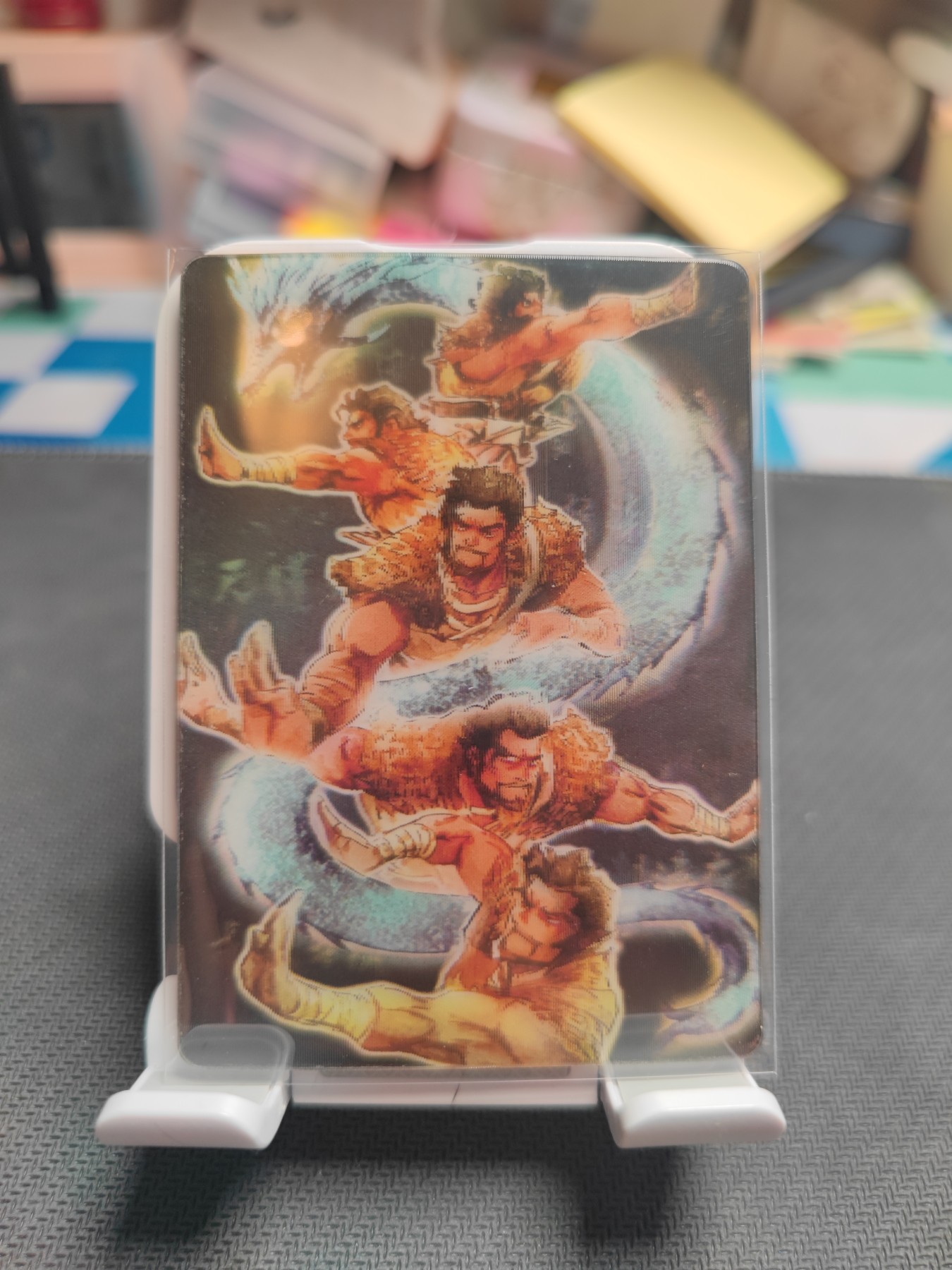 妖精的尾巴卡牌拍卖第四场 卡联社金庸漫画3D变化卡-降龙十八掌