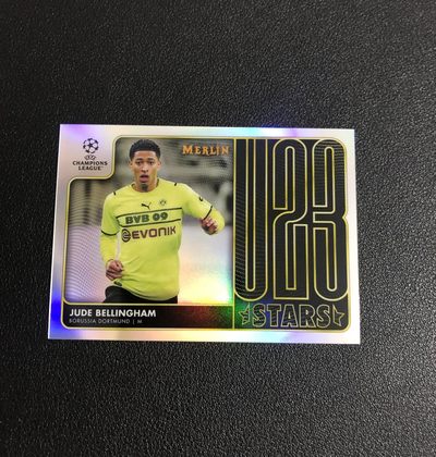 Topps球星卡 - 2022 topps merlin 欧冠梅林 U23特卡 贝林厄姆 银折