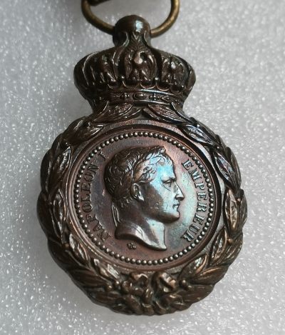 瓶子🏺第115期拍卖会 -  法国圣海伦娜奖章 授予拿破仑时期老兵 窄绶带版极美好品