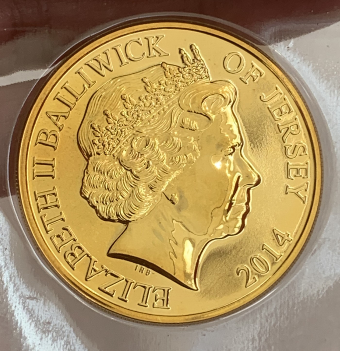 英属泽西岛2014年50便士(一个时代的反思 玛格丽特·撒切尔)彩色克朗型纪念币 
