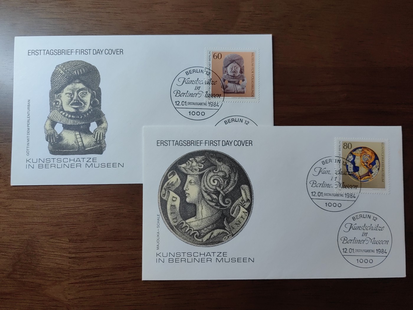 精选邮品专场（秒杀）第①⑨场 德国 柏林1984年 博物馆馆藏文物 雕塑 4全
