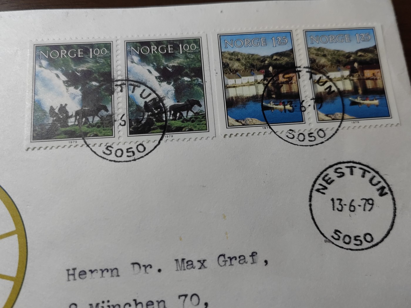 精选邮品专场（秒杀）第①⑨场 挪威 1979 旅游风光 首日封