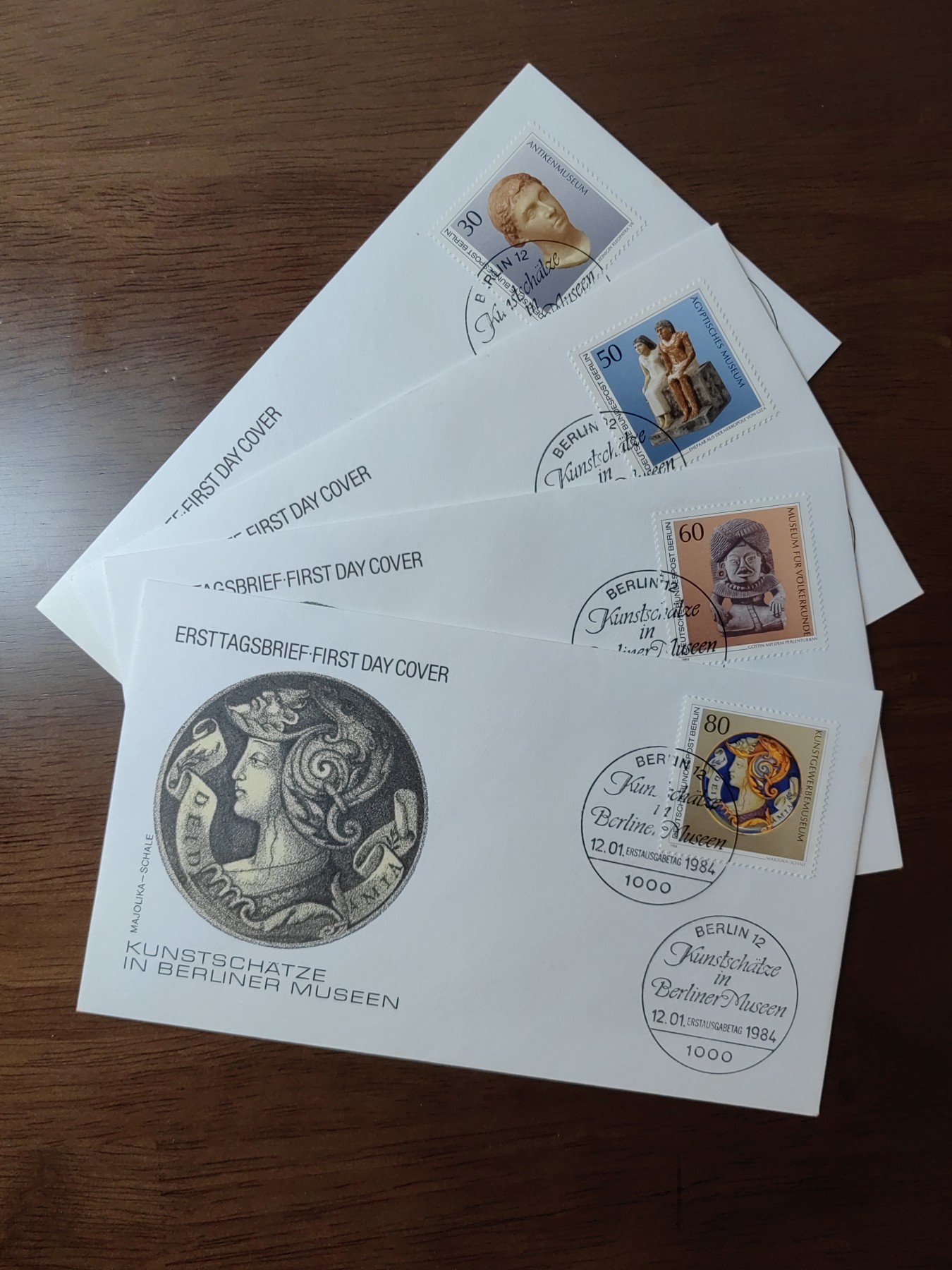 精选邮品专场（秒杀）第①⑨场 德国 柏林1984年 博物馆馆藏文物 雕塑 4全