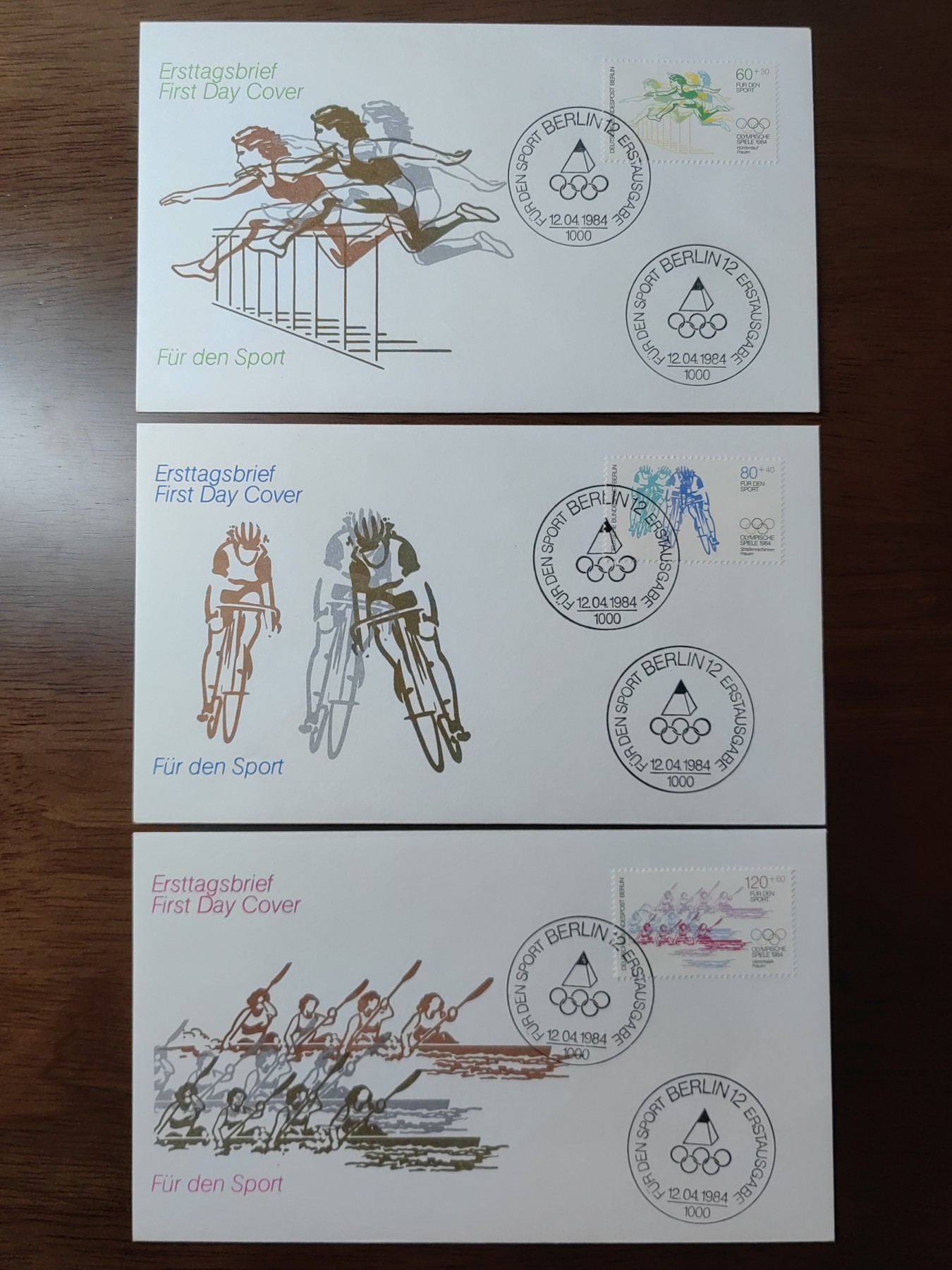 精选邮品专场（秒杀）第①⑨场 德国 西柏林1984年运动附捐·第23届奥运会体 3全