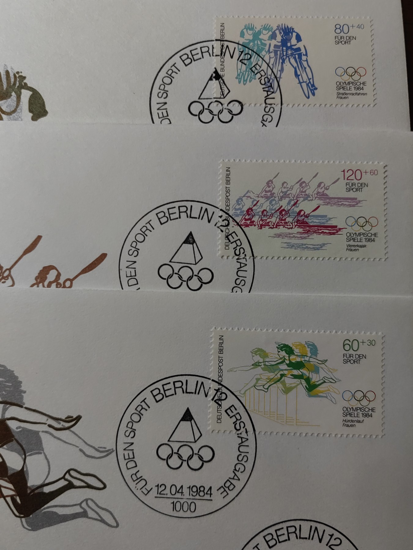精选邮品专场（秒杀）第①⑨场 德国 西柏林1984年运动附捐·第23届奥运会体 3全