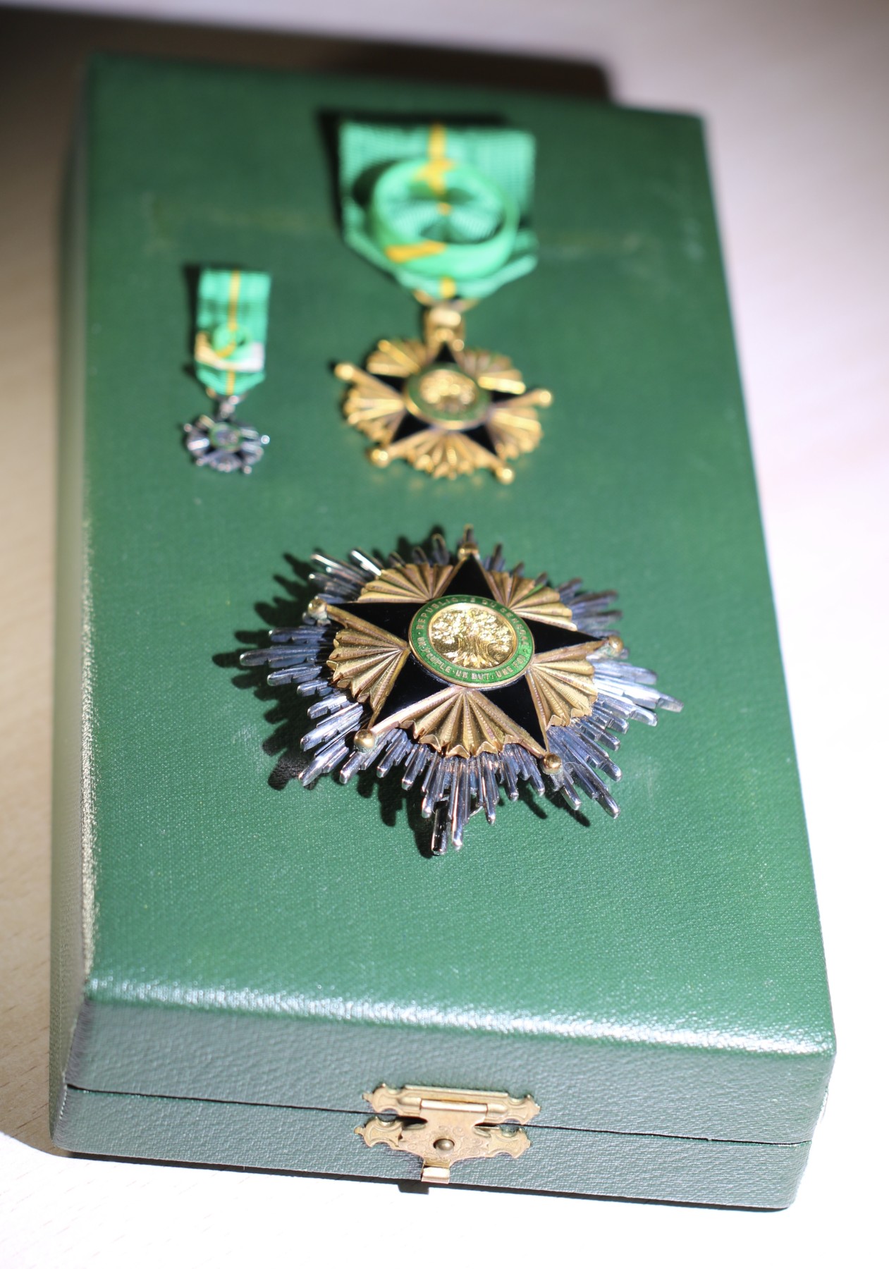 大猫徽章拍卖 第235期  塞内加尔🇸🇳国家功勋大军官级 50年代 银质 