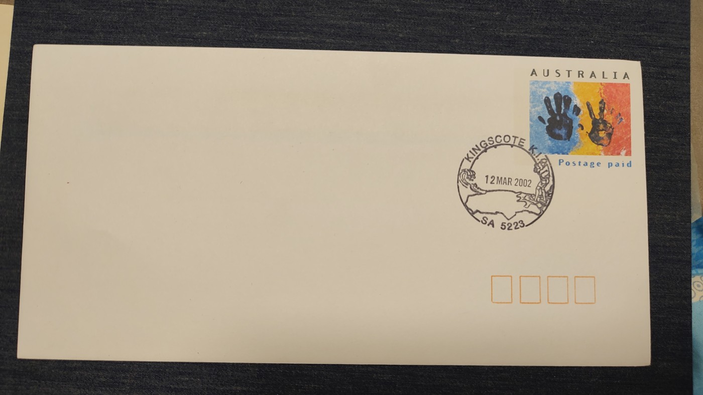 一月邮币社第七期拍卖国际邮票专场 2002年澳大利亚手印邮资首日封