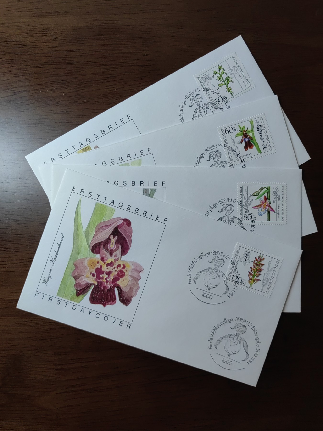 精选邮品专场（秒杀）第①⑨场 德国 柏林1984年  花卉 4全