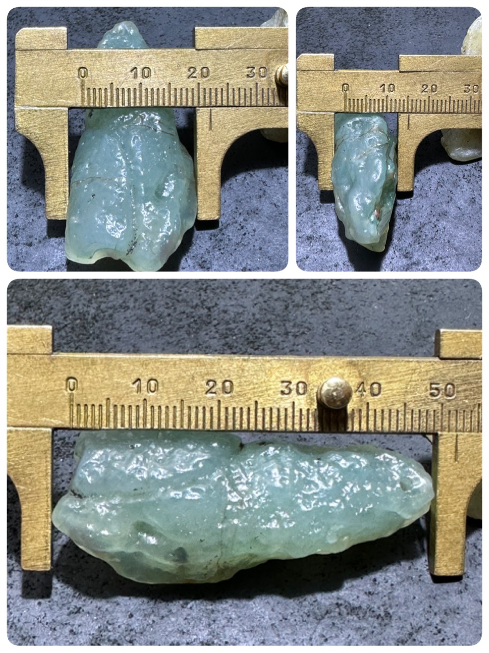 精美天然绿皮阿拉善玛瑙原石吊坠一个，