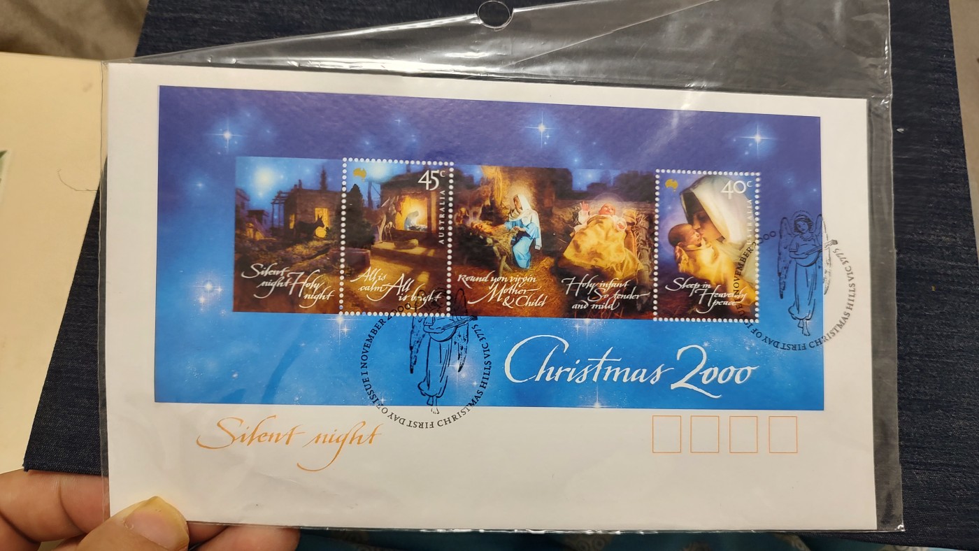 一月邮币社第七期拍卖国际邮票专场 2000年圣诞节小全张封
