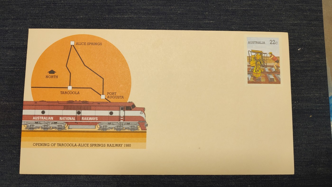 一月邮币社第七期拍卖国际邮票专场 澳大利亚火车线路新封