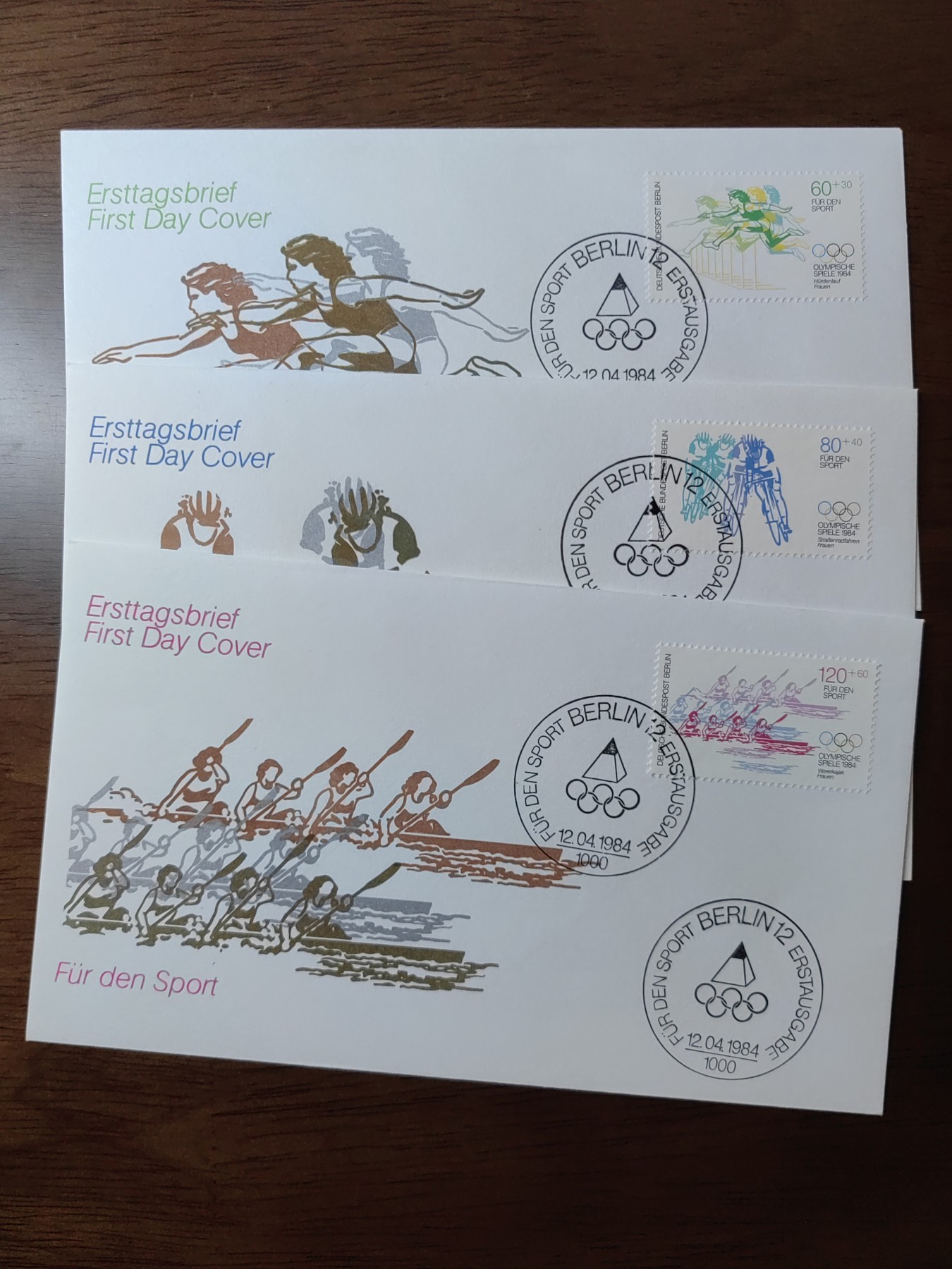 精选邮品专场（秒杀）第①⑨场 德国 西柏林1984年运动附捐·第23届奥运会体 3全