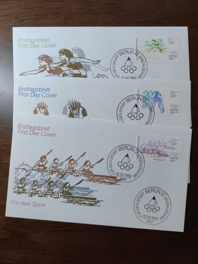 精选邮品专场（秒杀）第①⑨场 - 德国 西柏林1984年运动附捐·第23届奥运会体 3全