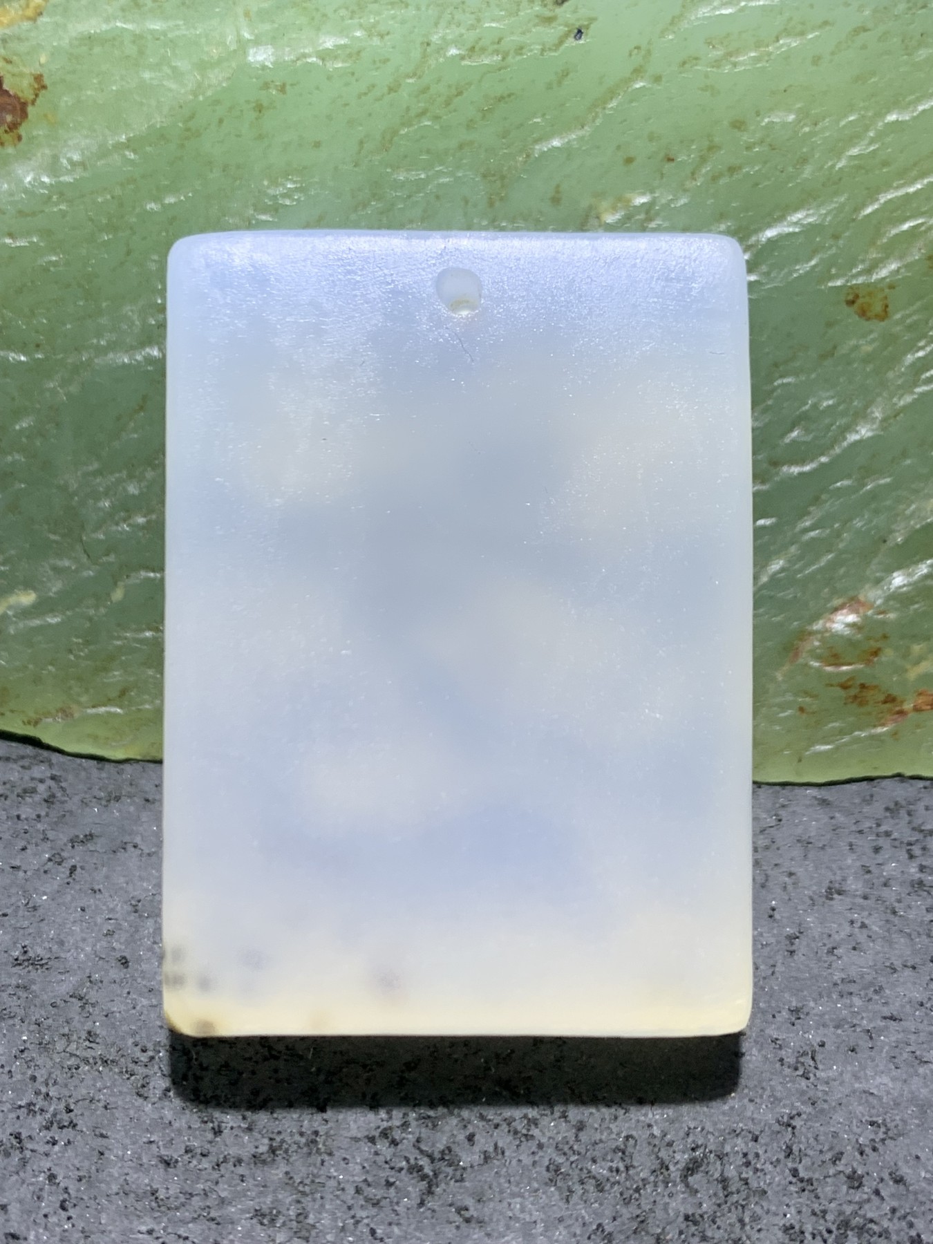 精美高玉化海洋玉髓手工俏色巧雕一路平安意境牌子一个