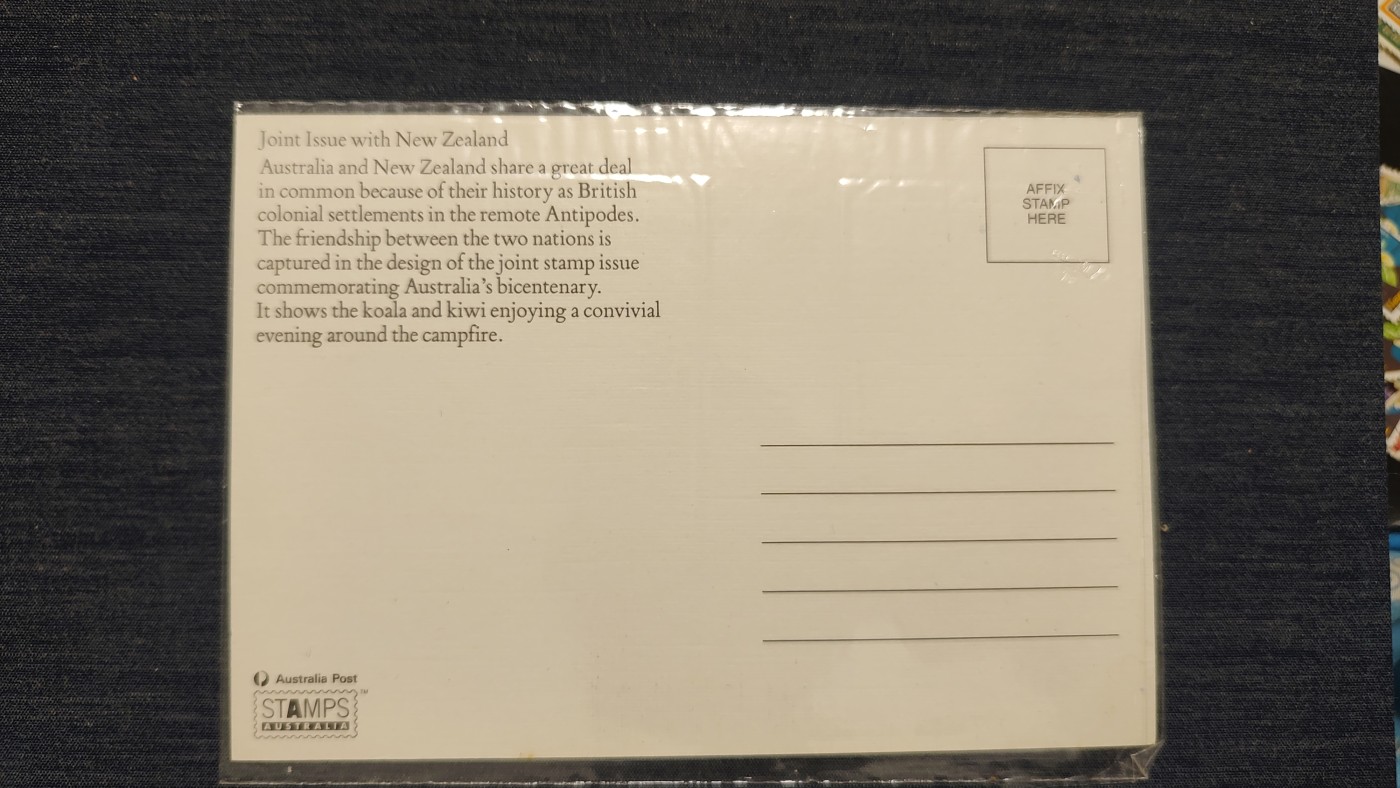 一月邮币社第七期拍卖国际邮票专场 澳大利亚篝火晚会首日卡