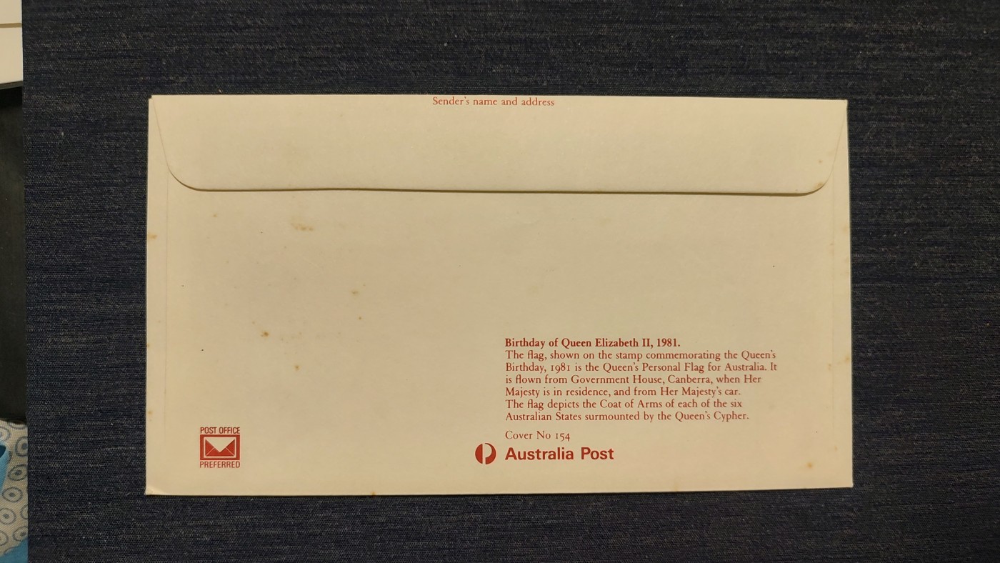 一月邮币社第七期拍卖国际邮票专场 1981年澳大利亚国旗首日封