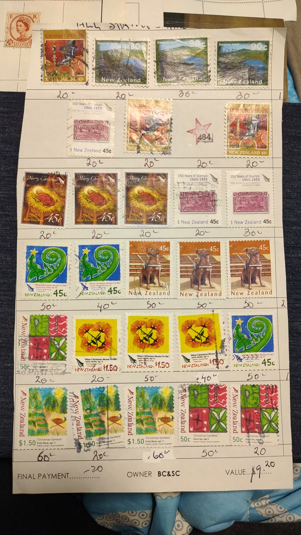 一月邮币社第七期拍卖国际邮票专场 新西兰信销一版