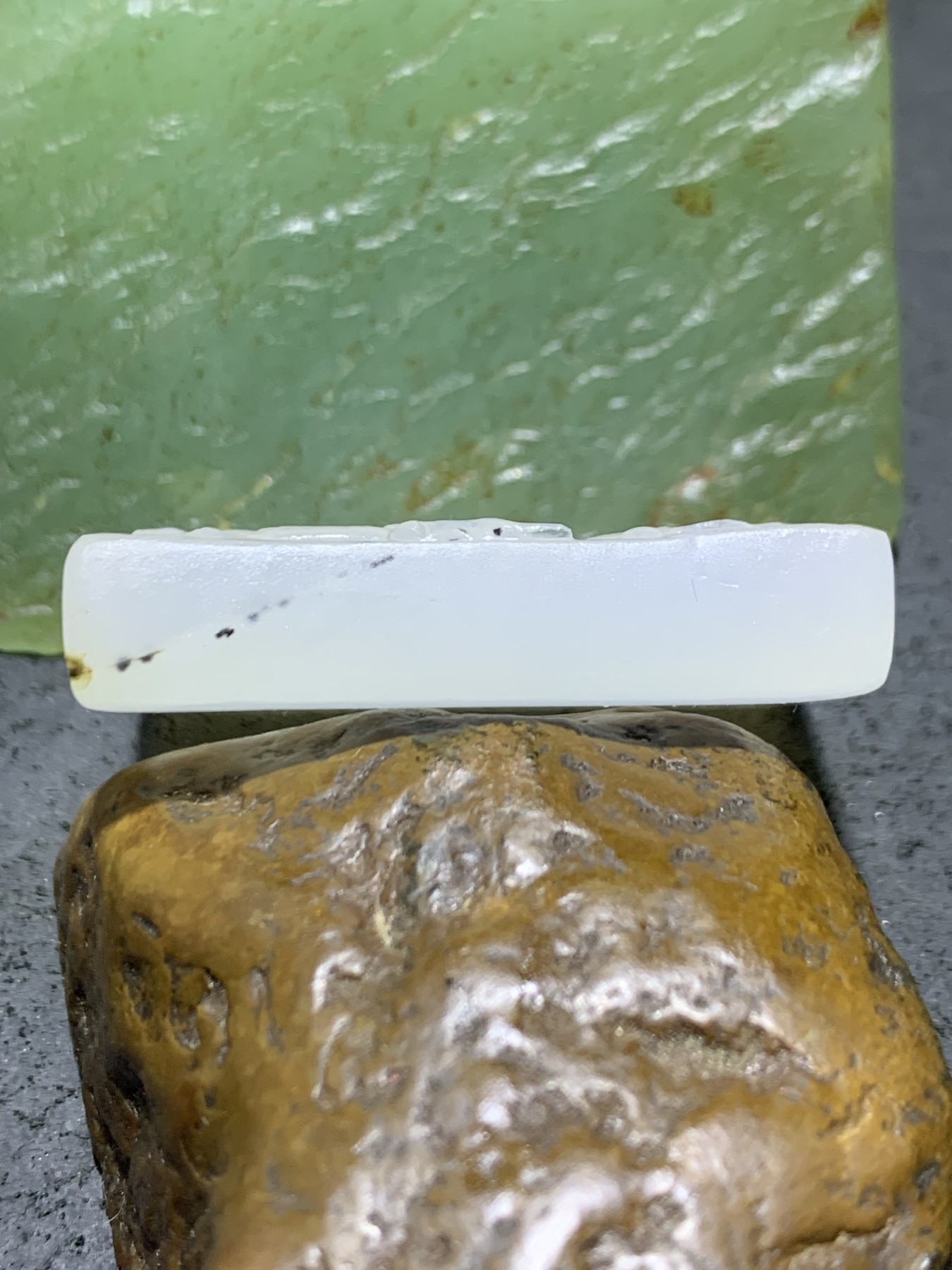 精美高玉化海洋玉髓手工俏色巧雕一路平安意境牌子一个