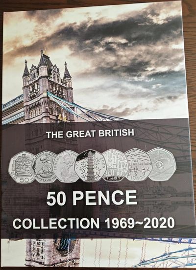 英国1969-2020年 50便士硬币合集（部分）送收藏册一本 - 英国1969-2020年 50便士硬币合集（部分）送收藏册一本
