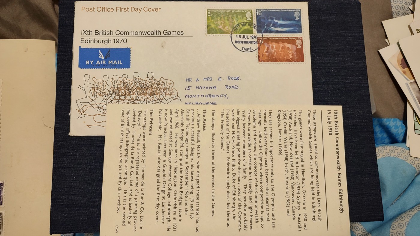 一月邮币社第七期拍卖国际邮票专场 1970年英国套票实寄封