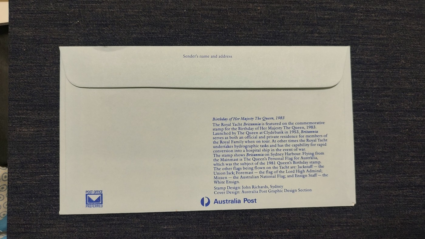 一月邮币社第七期拍卖国际邮票专场 1983年澳大利亚悉尼歌剧院首日封