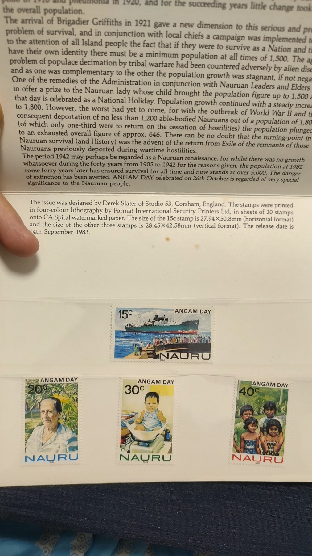 一月邮币社第七期拍卖国际邮票专场 瑙鲁套票带卡