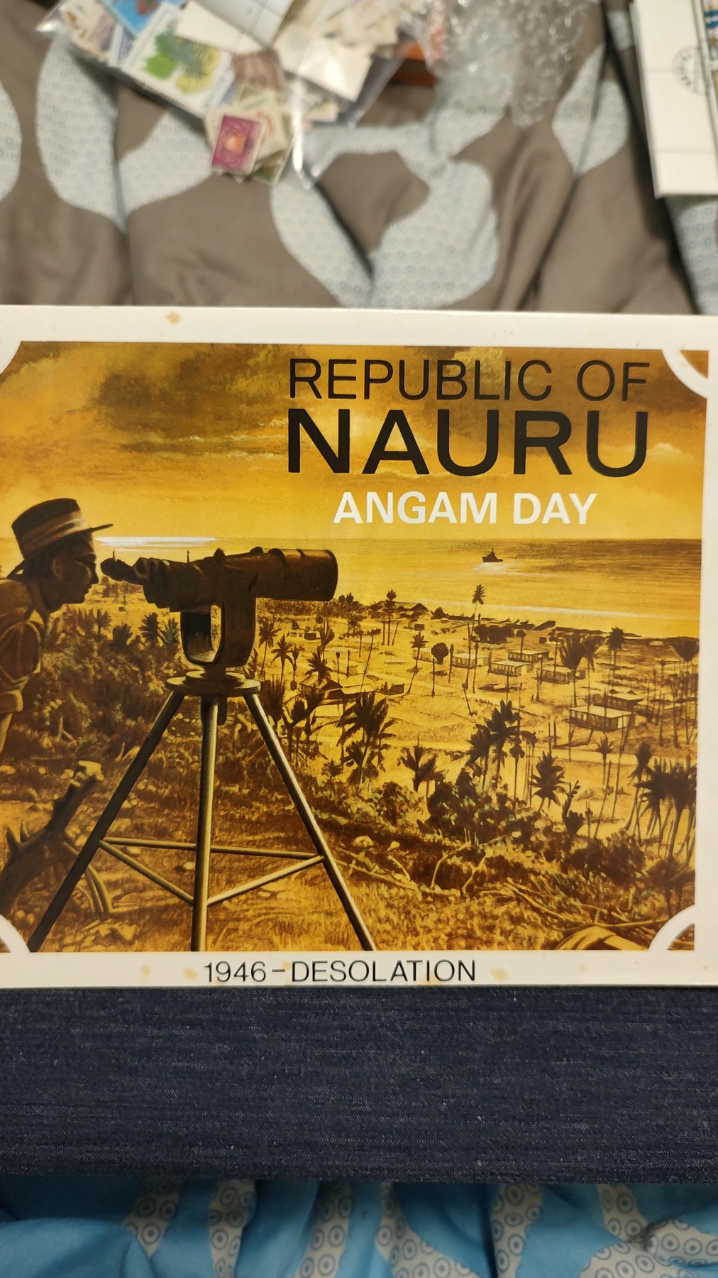 一月邮币社第七期拍卖国际邮票专场 瑙鲁套票带卡