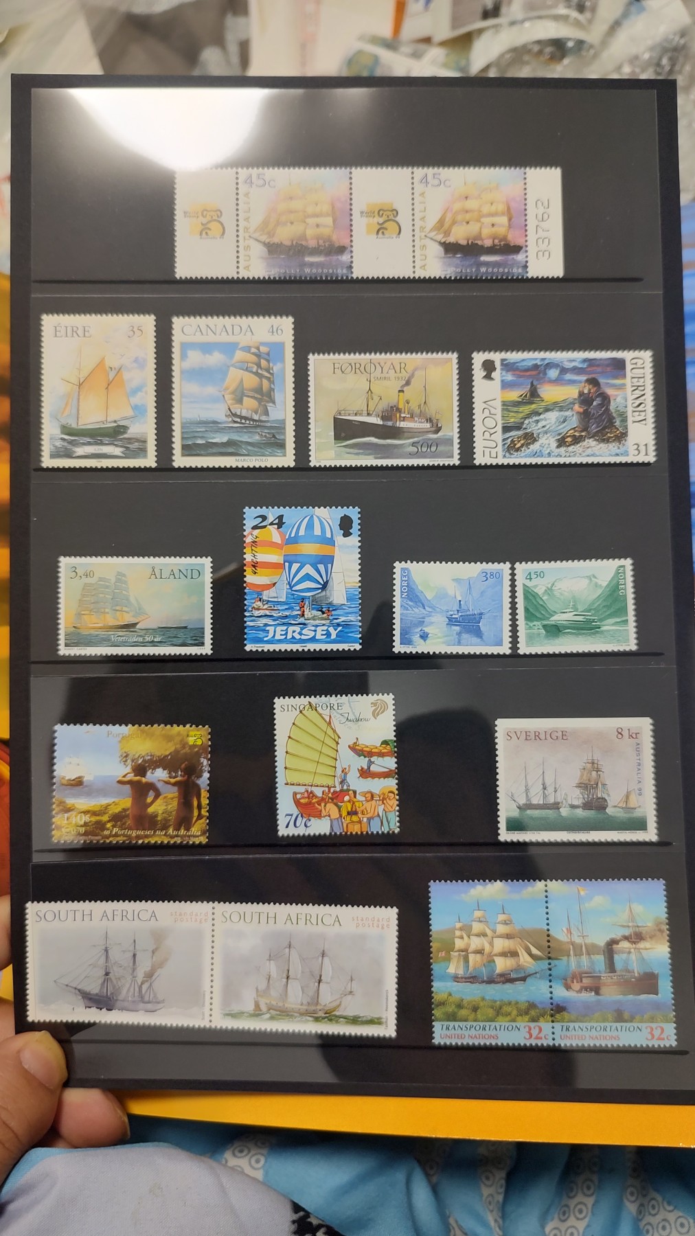 一月邮币社第七期拍卖国际邮票专场 多国帆船新票卡