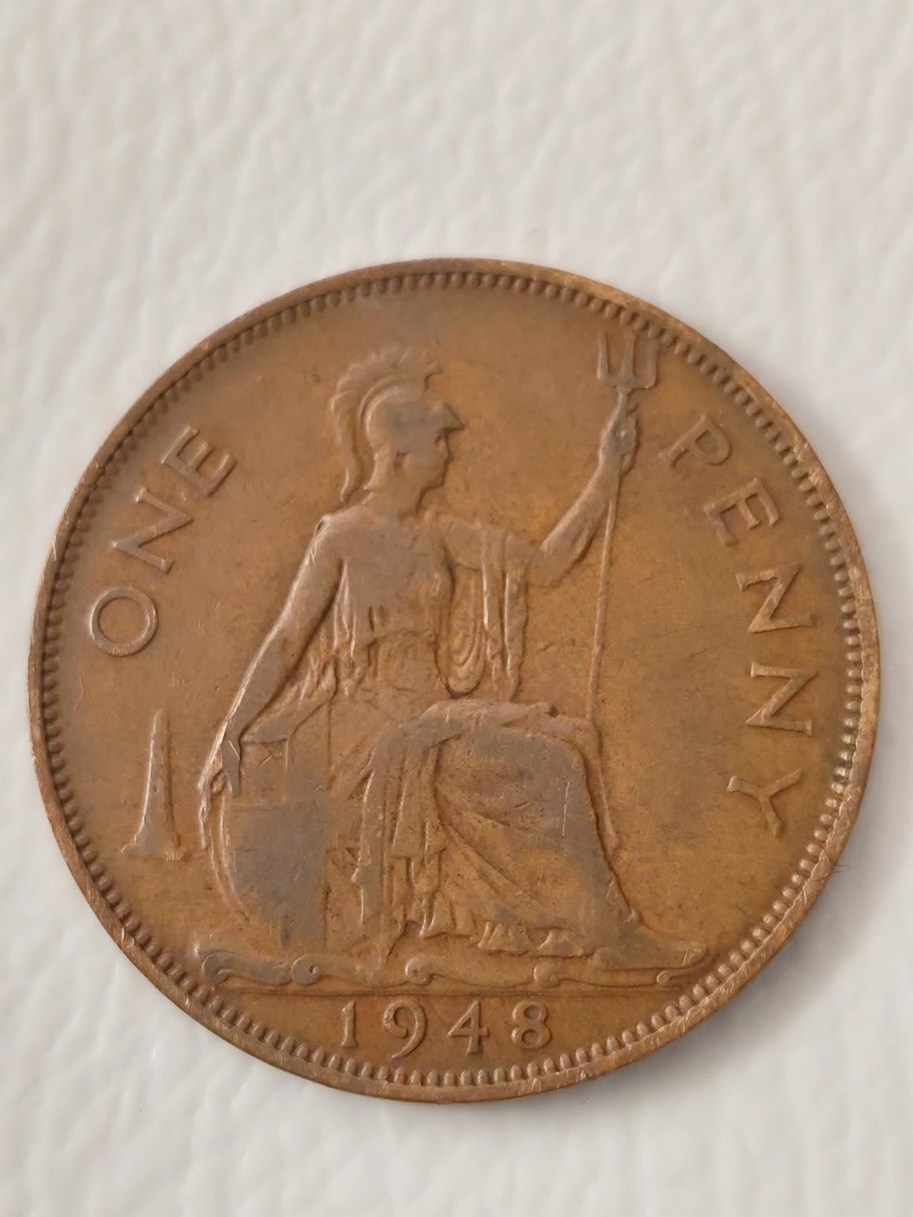 FCO-6-散币-小直径币 乔治六世英国1948年1便士